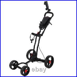 02 015 Pull Cart Trolley Sturdy 4 Wheel For Course