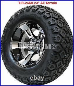 12 RHOX RX210 Wheel with Tire Combo and EZGO Golf Cart Lift Kit