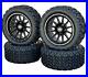 14 Black Milled Golf Cart Wheels &Tires 23x10-14 All Terrain, EZGO/Club Car/YMH