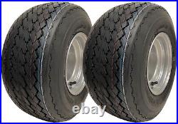 18x8.50-8 Golf Cart Buggy Wheels 4-ply Grass Tires on Rims Wanda P509 (Set of 2)