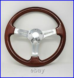 1984 & UP CLUB CAR DS WOOD steering wheel golf cart With Adapter 3 spoke