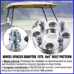 2 Pcs 1 Wheel Spacer Adapters 4.06 M12×1.25 Studs Size Fit Club Car Golf Carts