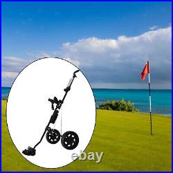 2 Wheel Golf Push Pull Cart Golf Trolley Carts Carrying Golf Bag Equipment