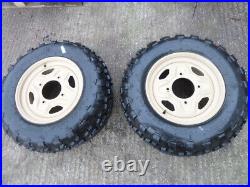 2 x Quad ATV Buggy Golf Cart rear wheel rim and tyre 26 x 8.00 14
