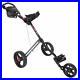 3 Wheel Golf Cart Quick Lok Folding System Adjustable Height Bag Support Drinks