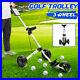 3 Wheel Golf Pull Trolley Bag Stand Cart Compact Folding Golf Buggies D2 New