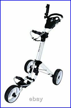 3 Wheel Golf Trolley Push Pull Golf Cart Foot Brake One Second To