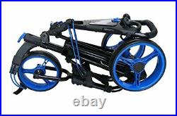 3 Wheel Golf Trolley Push Pull Golf Cart Foot Brake One Second To
