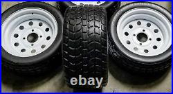4 Amerityre 18x8.50-12 Solid Rubber Tire Turf Golf Cart Tire and Wheel Assembly