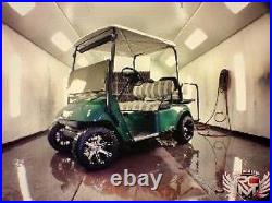(4) Fairway Alloys 12 Aggressor Golf Cart Car Rim Wheel & EFX Low Profile Tires