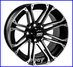 (4) ITP 12 SS LSI or HD Aluminum Alloy Golf Cart Car Rim Wheels & Tires Mounted