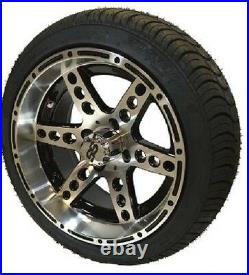 (4) ITP 14 SS LSI HD Aluminum Alloy Golf Cart Car Rim Wheels & 185/60-14 Tires
