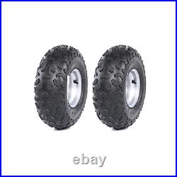 4 Pack 145/70-6'' 145x70-6 Rim Tire Wheels Tyre for Go Kart Golf Cart Buggy Quad