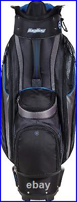 BagBOY Transit Golf Cart Bag with Wheels Black/Charcoal/Silver