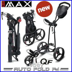 Big Max AutoFold FF Flat Folding Golf Trolley/Cart Black/Black NEW! 2021