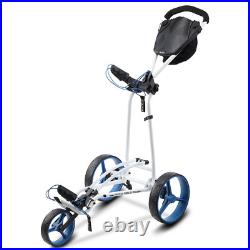 Big Max AutoFold FF Flat Folding Golf Trolley/Cart White/Blue NEW! 2022