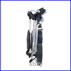Big Max AutoFold FF Flat Folding Golf Trolley/Cart White/Blue NEW! 2022