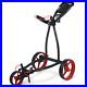 Big Max Blade Ip 3 Wheel Golf Trolley Push Cart / Black / Red / 2023 Model