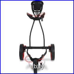Big Max Blade Ip 3 Wheel Golf Trolley Push Cart / Black / Red / 2023 Model