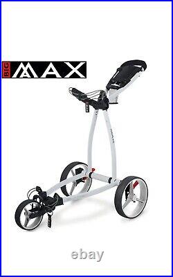 Big Max Blade Ip 3 Wheel Golf Trolley Push Cart White New