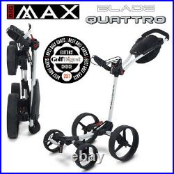 Big Max Blade Quattro 4-Wheel Golf Push Cart/Trolley White NEW! 2021