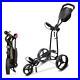 Big Max Golf Autofold FF Flat Fold 3 Wheel Trolley (Black)