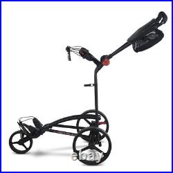Big Max Golf Autofold FF Flat Fold 3 Wheel Trolley (Black)