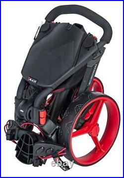 Big Max IQ+ Unisex 3 Wheel Golf Push Trolley Black/Red- NEW
