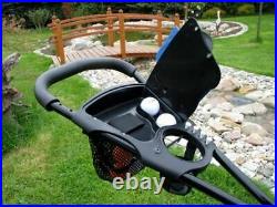 Bullet Black 5000 Deluxe 3 Wheeled Folding Golf Trolley Roller Cart XBU420302
