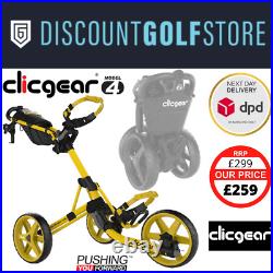 CLICGEAR Model 4.0 Golf Trolley Push Cart NEW 2021 YELLOW + FREE GIFTS