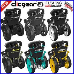 CLICGEAR Model 4.0 Golf Trolley Push Cart NEW 2021 YELLOW + FREE GIFTS