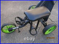 Caddy Tek CaddyLite 3Wheel Golf Push & Pull Cart with Seat, Umbrella, Cup Holder