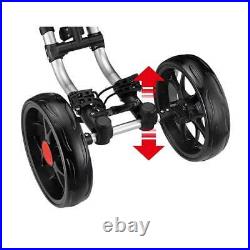 CaddyTek SuperLite 4 Wheel Golf Push Cart Umbrella holder included One-click
