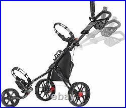 Caddytek 3 Wheel Golf Push Cart Cadd Lite Golf Caddy FREE SAME DAY SHIP