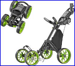 Caddytek 4 Wheel Golf Push Cart Caddycruiser One Version 8 1-Click Folding