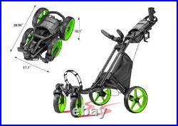 Caddytek CaddyCruiser ONE Tour one-click folding 4 wheel Golf Cart