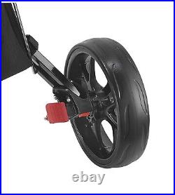 Caddytek CaddyLite 11.5 V3 3 Wheel Golf Push Pull Cart Trolley Lightweight -Red