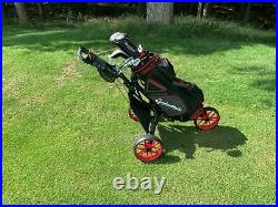 Caddytek EZ-Fold 3 Wheel Push-Pull Golf Cart Dark Grey Black