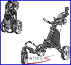 Caddytek Unisex Caddylite One Swivel V8 - 3 Wheels Push Cart Trolley