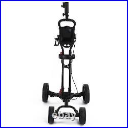 Cart Aluminum Alloy Easy To Carry Push Cart 4 Wheel Walking Push Cart