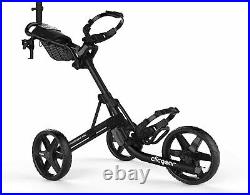 Clicgear 4.0 Golf Push Trolley Cart Black Umbrella + Drinks Holder NEW! 2021