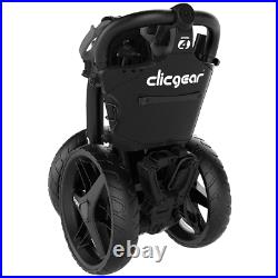 Clicgear 4.0 Golf Push Trolley Cart Black Umbrella + Drinks Holder NEW! 2021