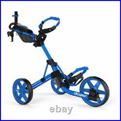 Clicgear 4.0 Golf Push Trolley Cart Blue Umbrella + Drinks Holder NEW! 2021