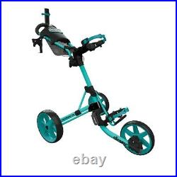 Clicgear 4.0 Golf Push Trolley Cart Teal Umbrella + Drinks Holder NEW! 2021
