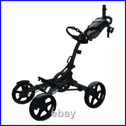 Clicgear 8.0+ Push Golf Trolley (Black) With 4 Wheels