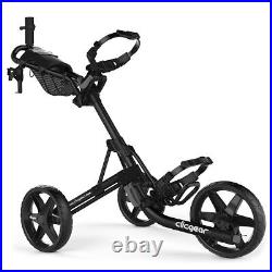 Clicgear Model 3.5+ Three Wheel Golf Push Cart, black