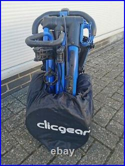 Clicgear Model 3.5+ Three Wheel Golf Push Cart, wheel cover, great condition