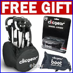 Clicgear Model 4.0 Golf Trolley Push Cart / New For 2022 / Black +free Gift