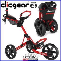 Clicgear Model 4.0 Golf Trolley Push Cart / New For 2022 / Red +free Gift