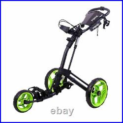 Clicgear ROVIC RV2L Lite 3-Wheel Golf Push Trolley Charcoal/Lime NEW! 2021